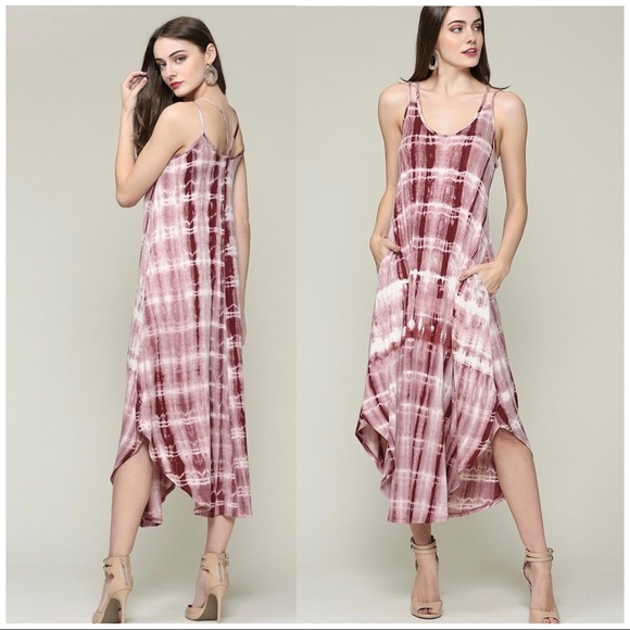 Boutique Dresses & Skirts - SUPER SOFT STRAPPY TIE DYE DRESS